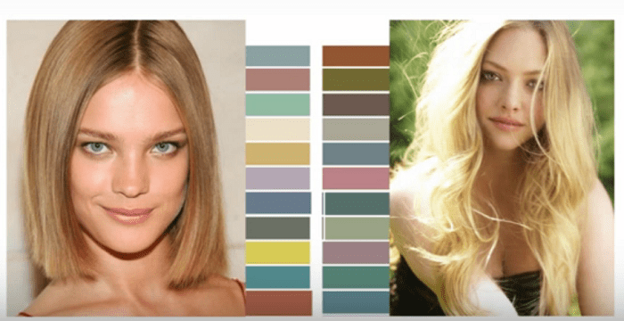 Цвета одежды для блондинок с серыми глазами