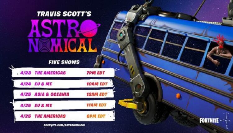 Travis Scott даст серию эксклюзивных виртуальных концертов в игре Fortnite