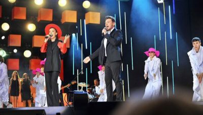 Певица Яна Клявиня выступила на юбилейном международном фестивале в Беларуси